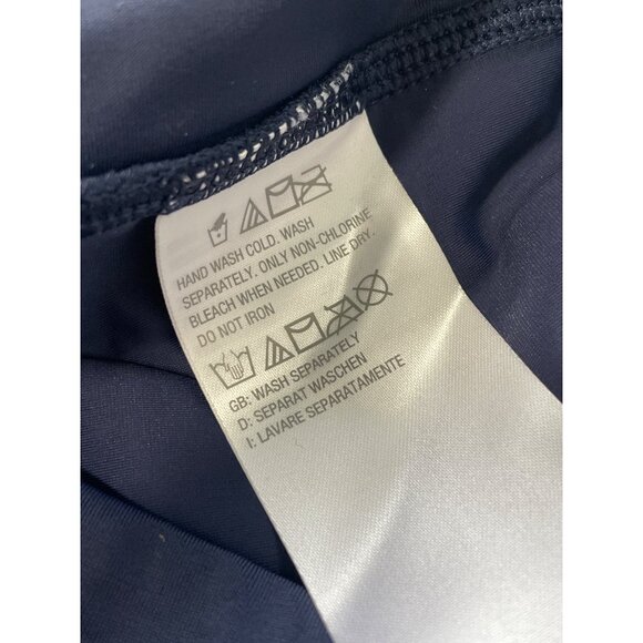 Denim and Co Beach Bike Short Tankini Mastectomy Friendly Sz 14 Blue Coral Swim - Picture 4 of 11